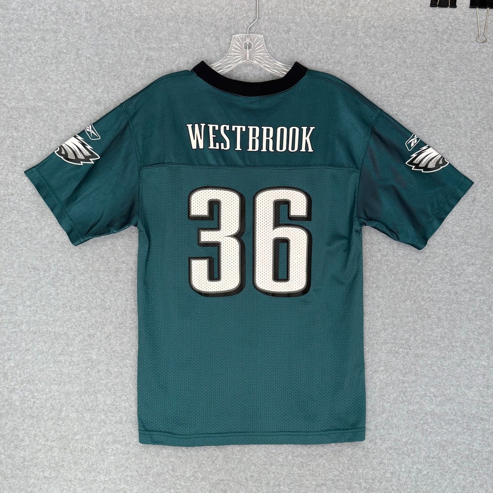 Reebok Philadelphia Eagles Brian Westbrook 36 Jersey Youth XL Green NFL Football